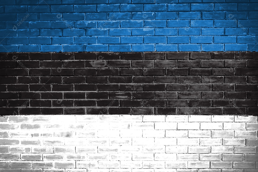 fundo de textura de parede de bandeira da estônia