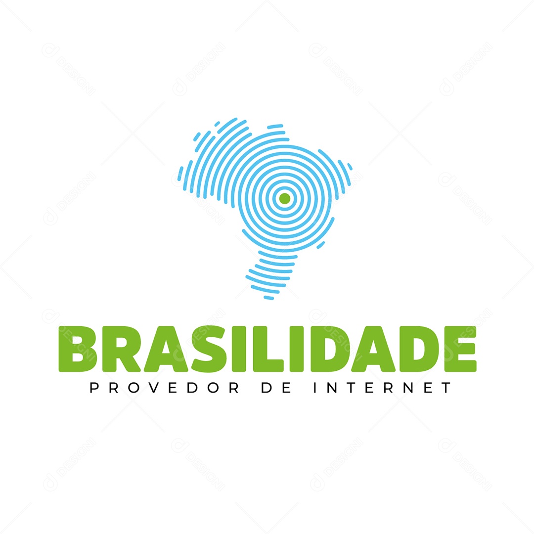 Logo Provedor de Internet Brasilidade EPS Editável