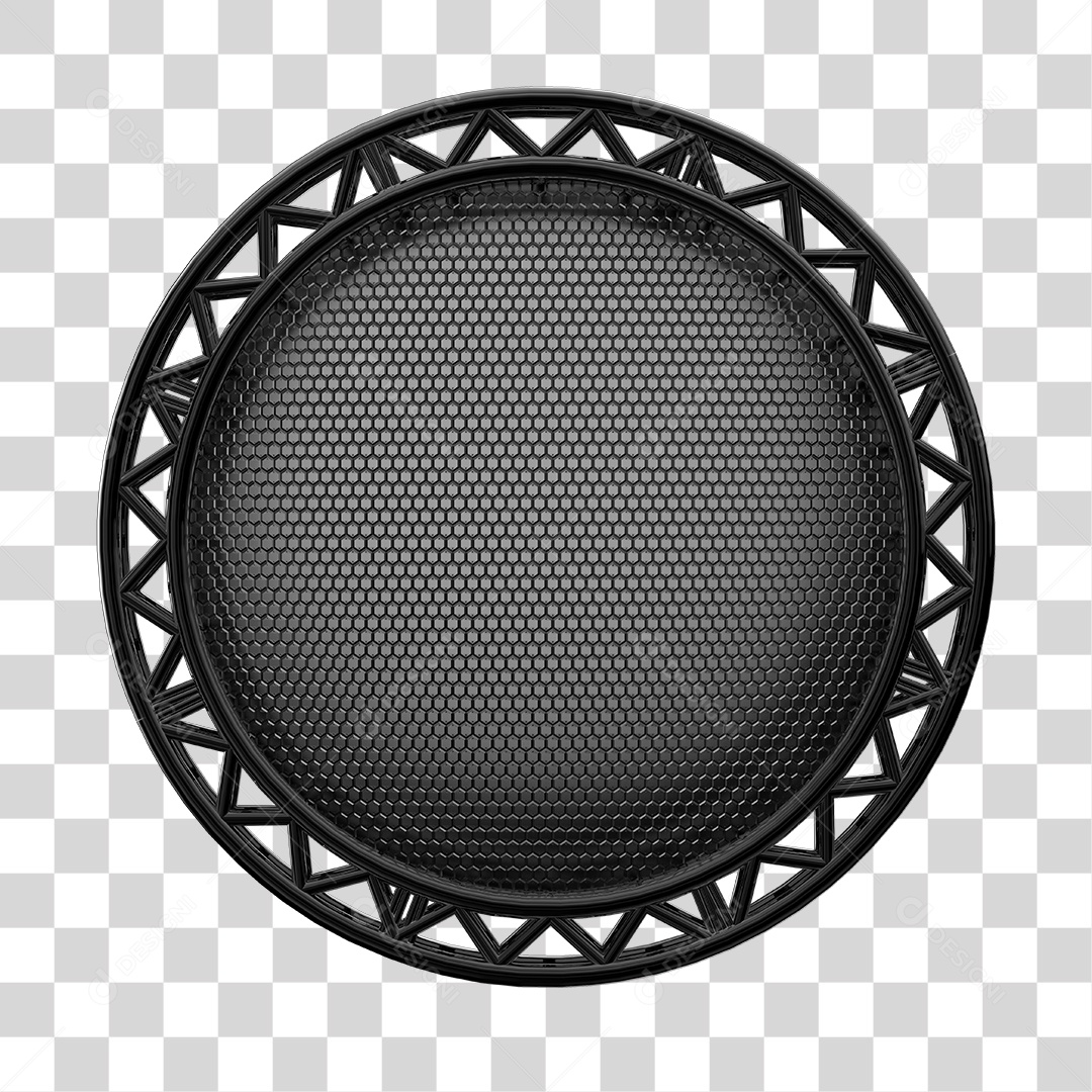 Estrutura de Ferro Para Montagem de Palco Circular Elemento 3D PNG Transparente