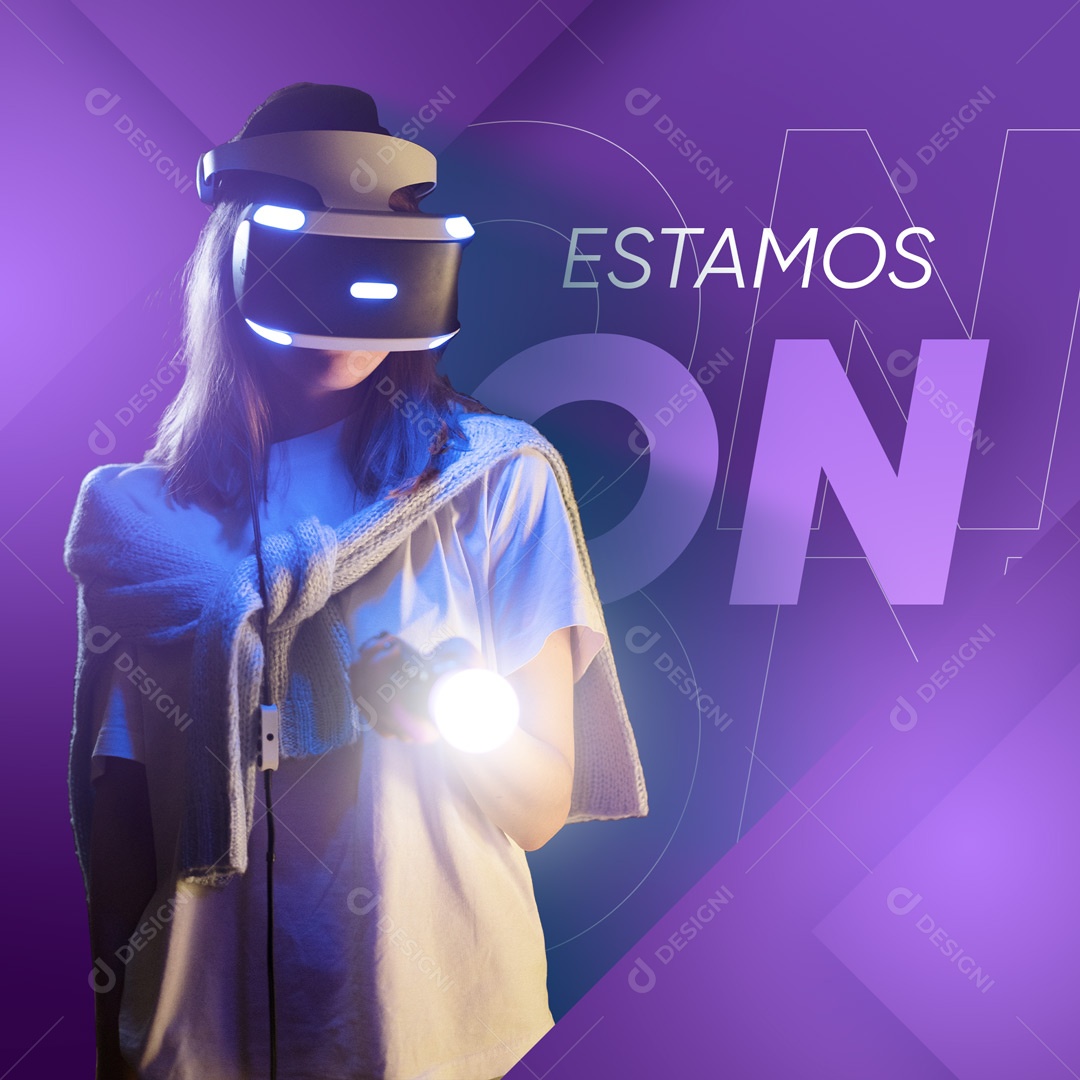 Social Media Estamos Online Twitch Stream Streaming PSD Editável