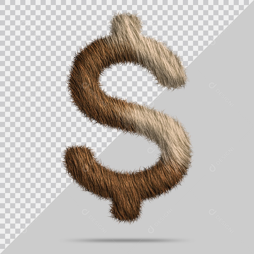 Ícone Dollar $ com pele Vermelha Ilustração 3D PSD