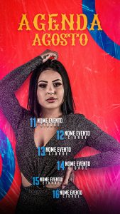 Flyer Show Agenda Social Media PSD Editável