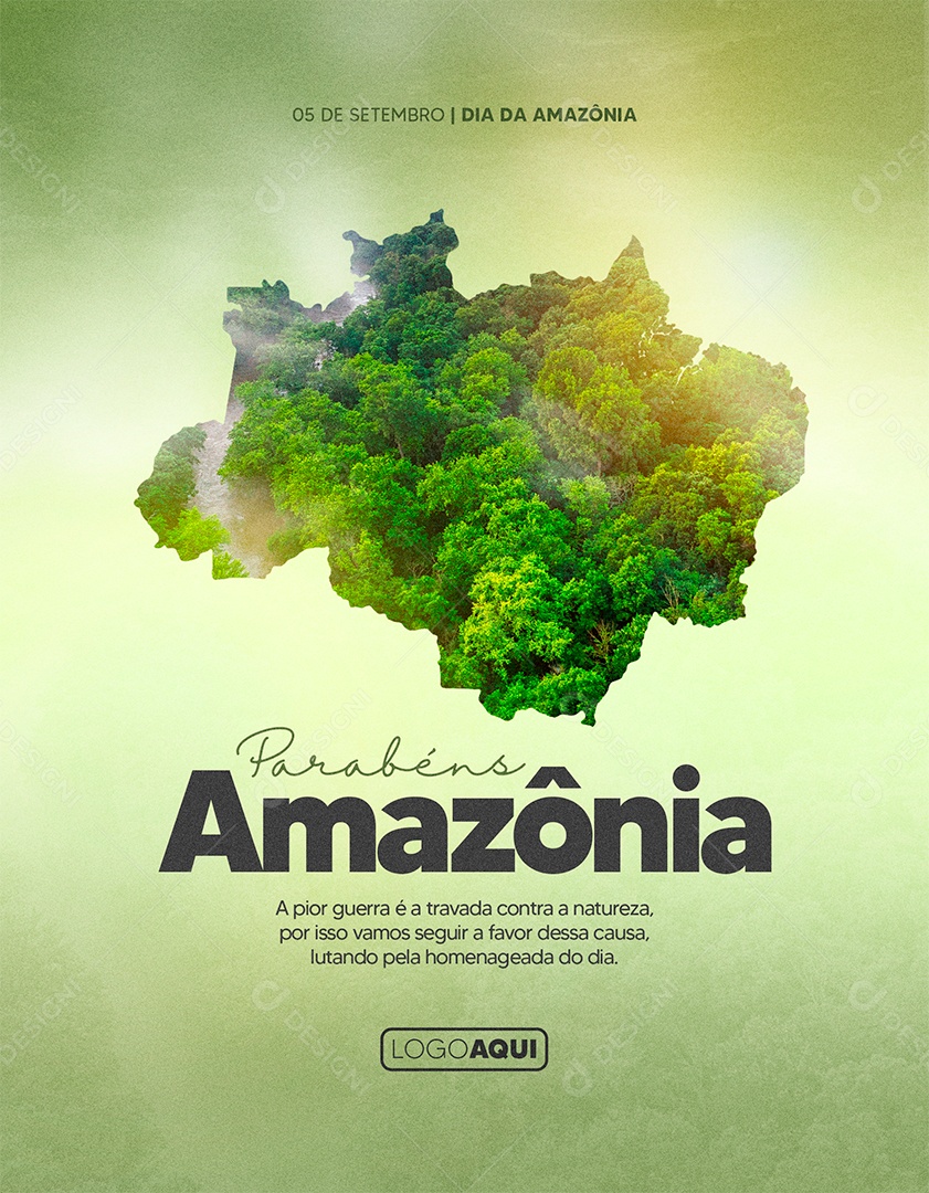 Parabéns Amazônia Dia 5 De Setembro Social Media PSD Editável