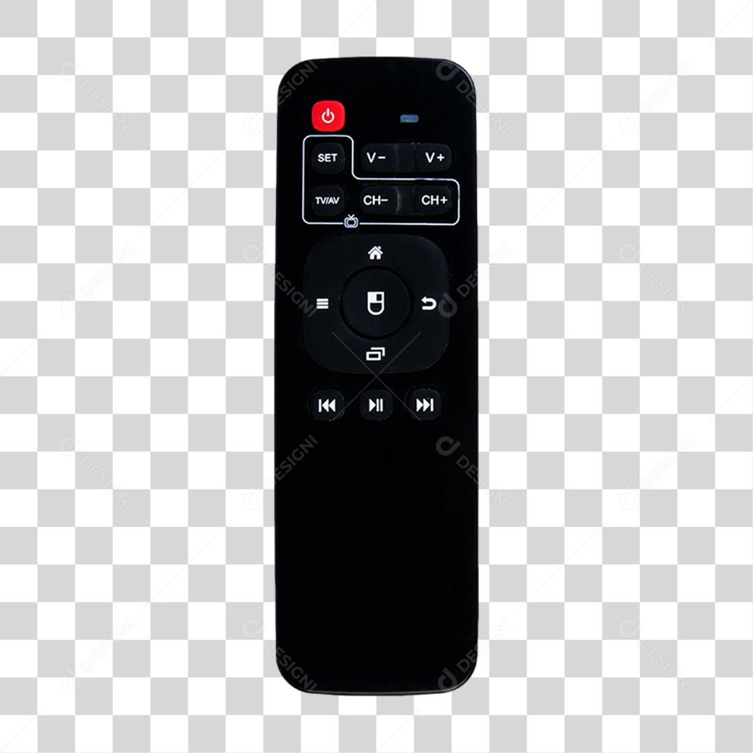 Objeto 3D Controle Remoto Para Composição PNG Transparente