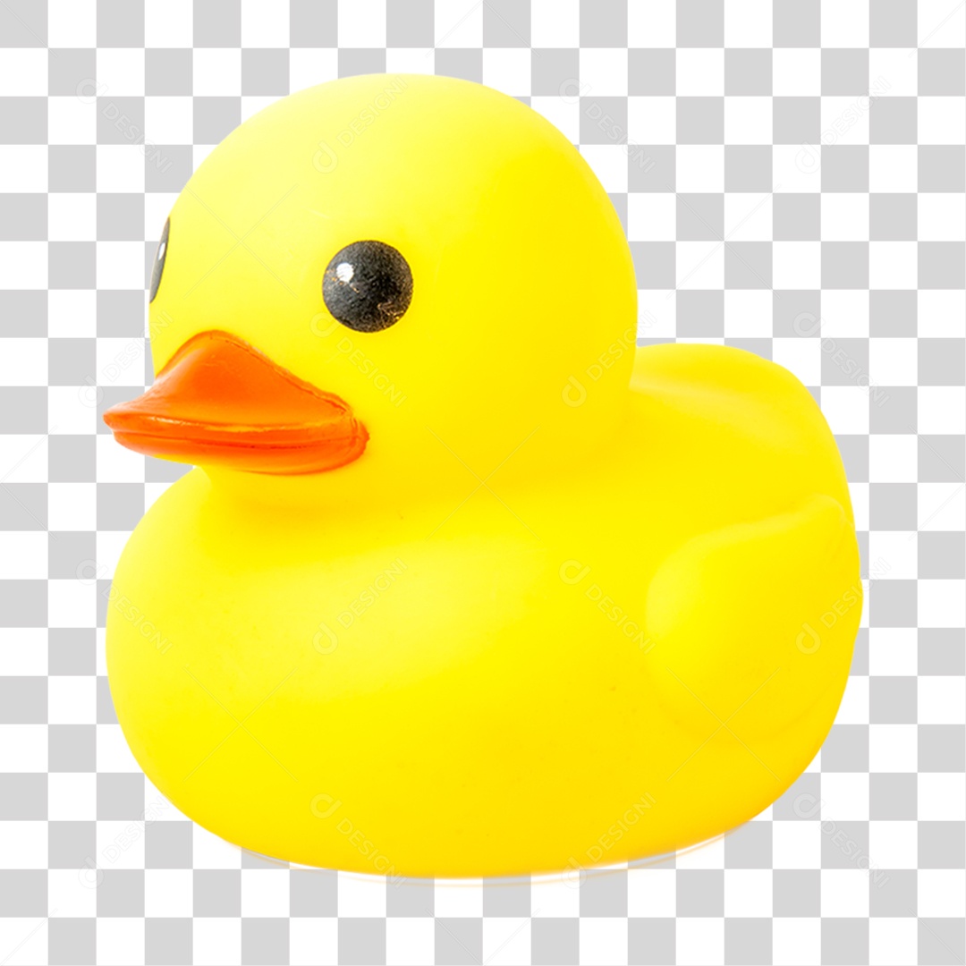 Objeto 3D Pato de Borracha Para Composição PNG Transparente