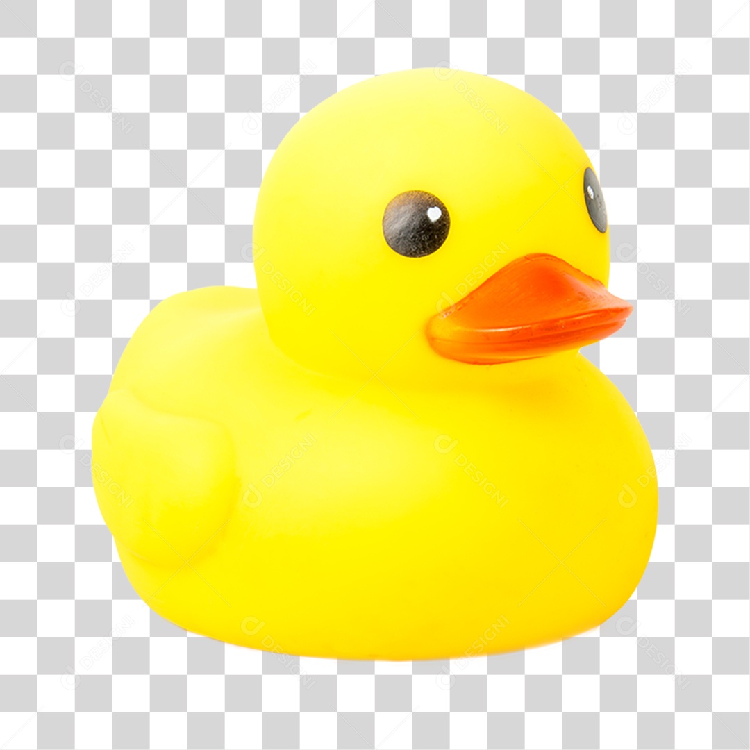 Objeto 3D Pato de Borracha Para Composição PNG Transparente