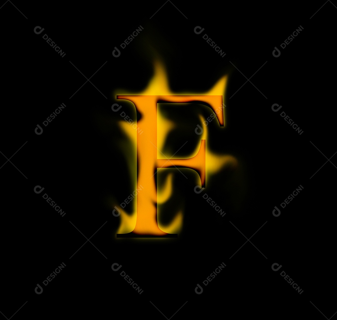 Fire card burning flame. Flaming Burn Font