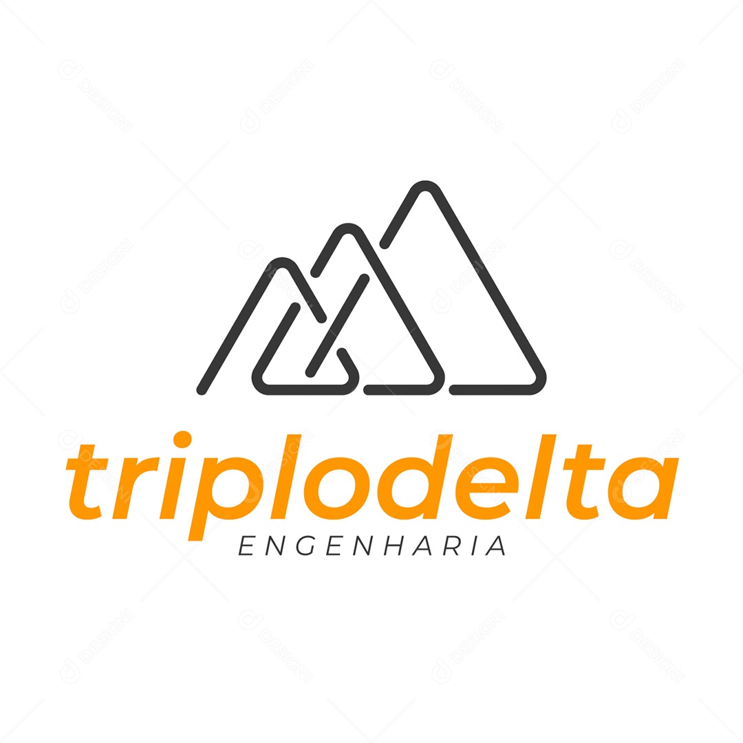 Logo Engenharia Triplodelta EPS Editável
