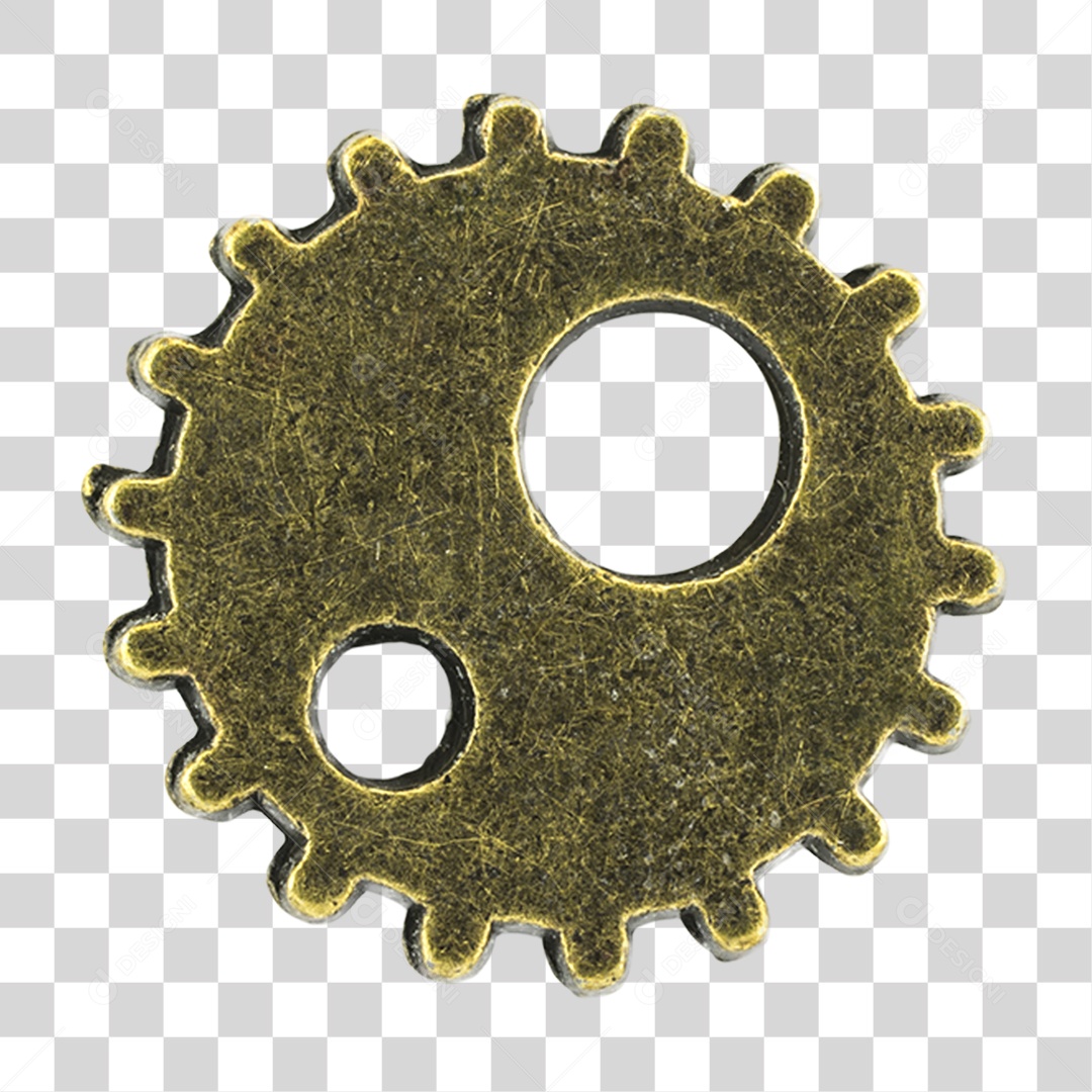 Objeto 3D Engrenagens Para Composição PNG Transparente
