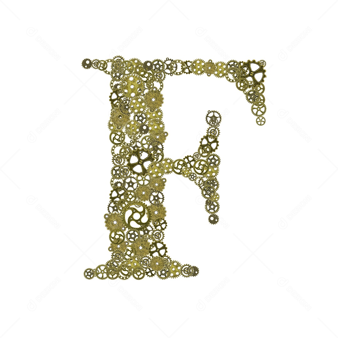 alfabeto, forma de arranjo de engrenagens do alfabeto Traçado de recorte