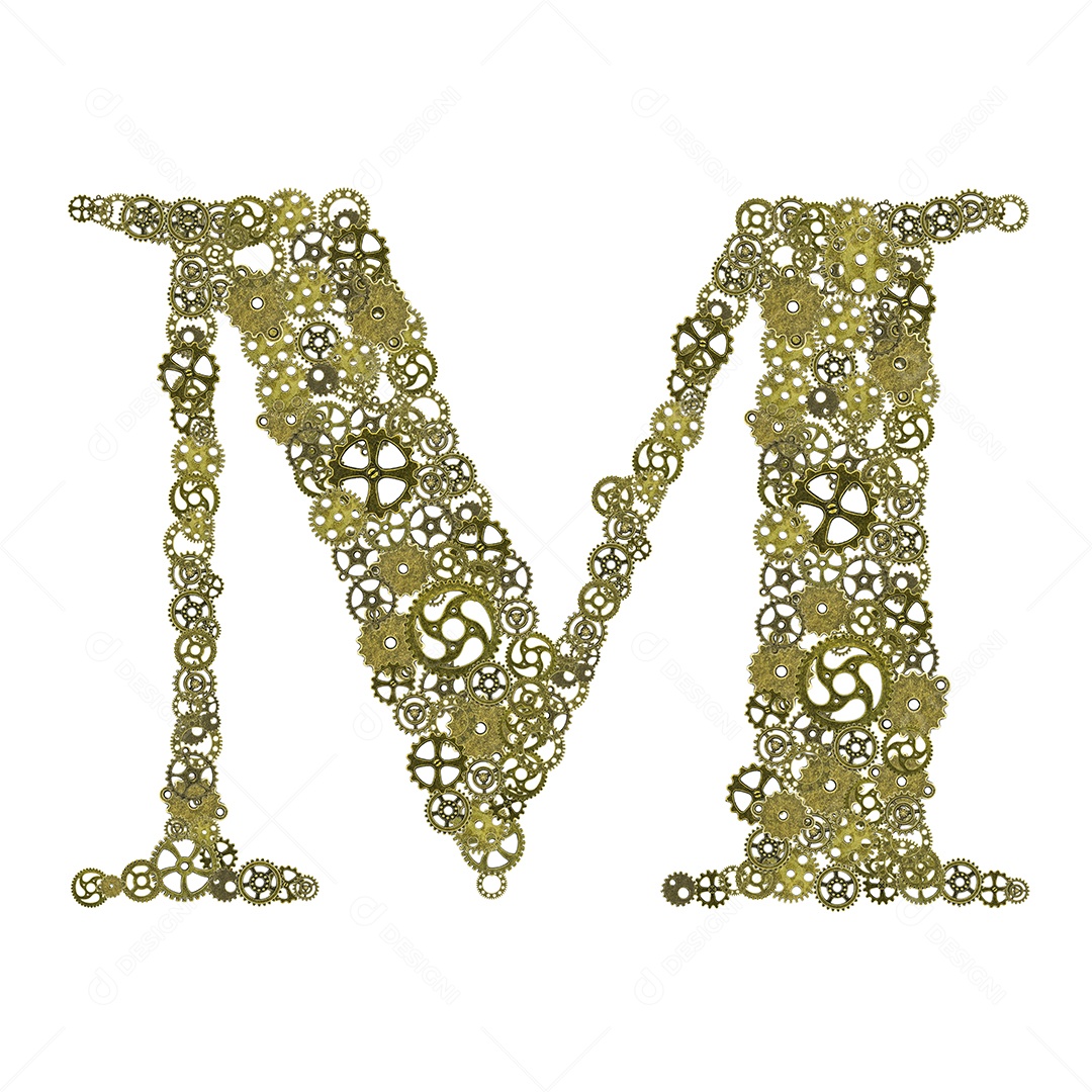 alfabeto, forma de arranjo de engrenagens do alfabeto Traçado de recorte