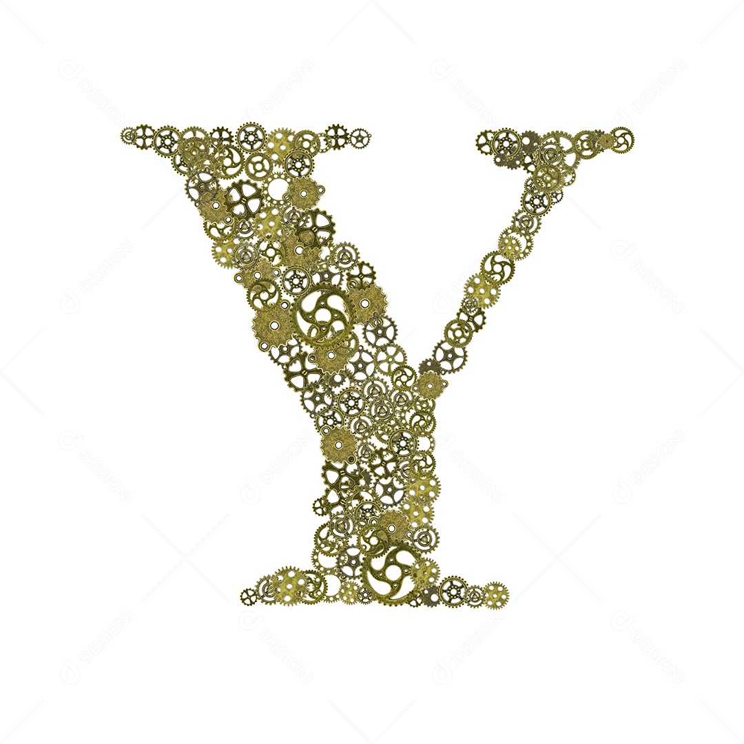 alfabeto, forma de arranjo de engrenagens do alfabeto Traçado de recorte