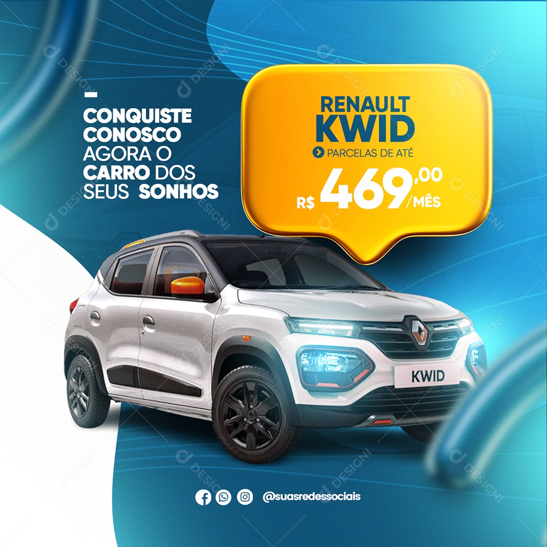 Social Media Concessionárias Conquiste Conosco PSD Editável