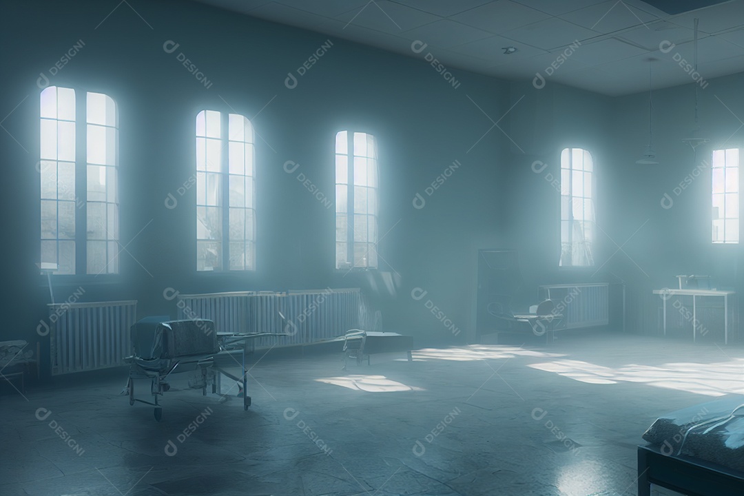 Sala de laboratório de ciências renderização 3d