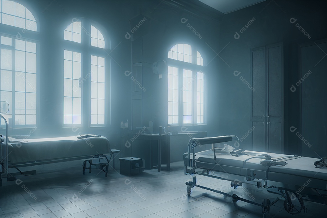 Sala de laboratório de ciências renderização 3d