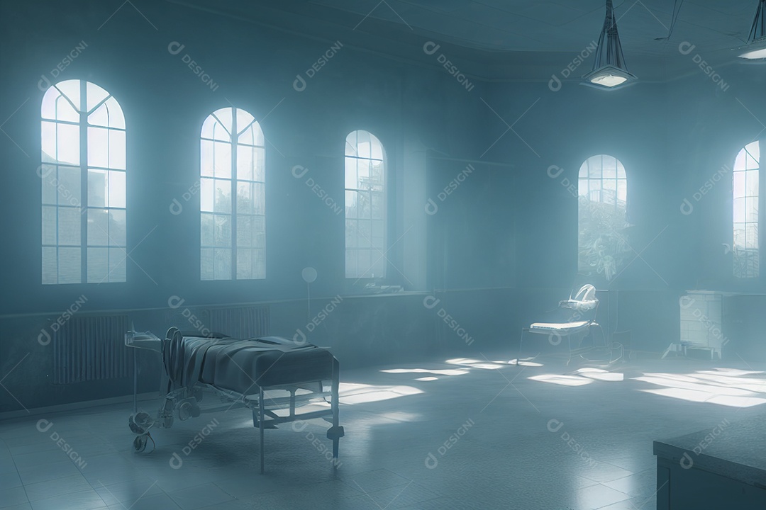 Sala de laboratório de ciências renderização 3d