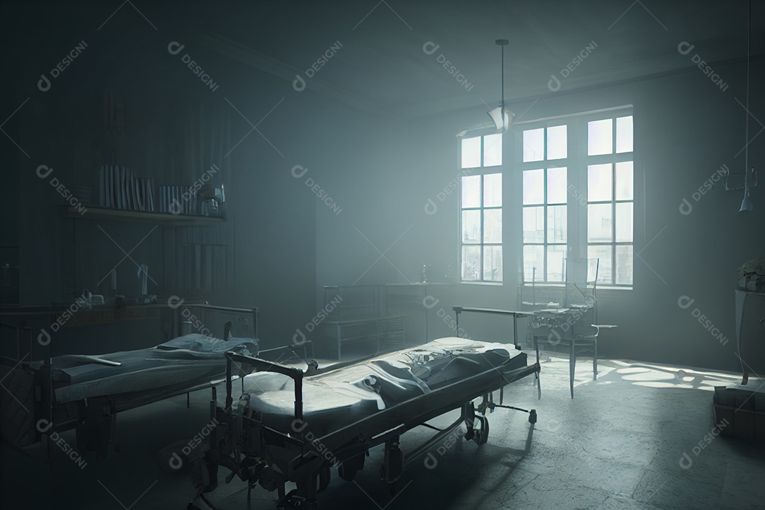 Sala de laboratório de ciências renderização 3d