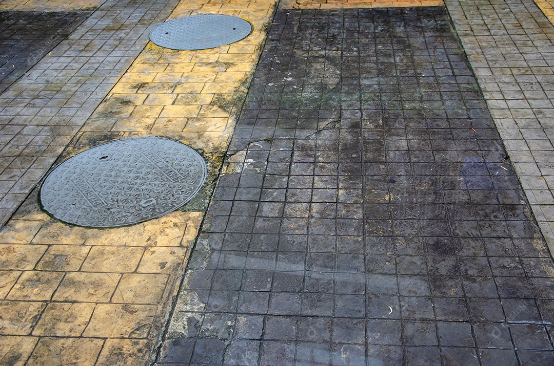 Inundação em cima do dreno.