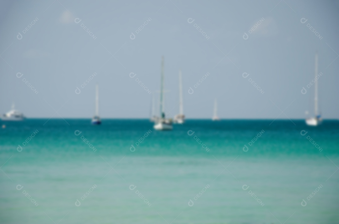 Borre o fundo abstrato da praia tropical do verão