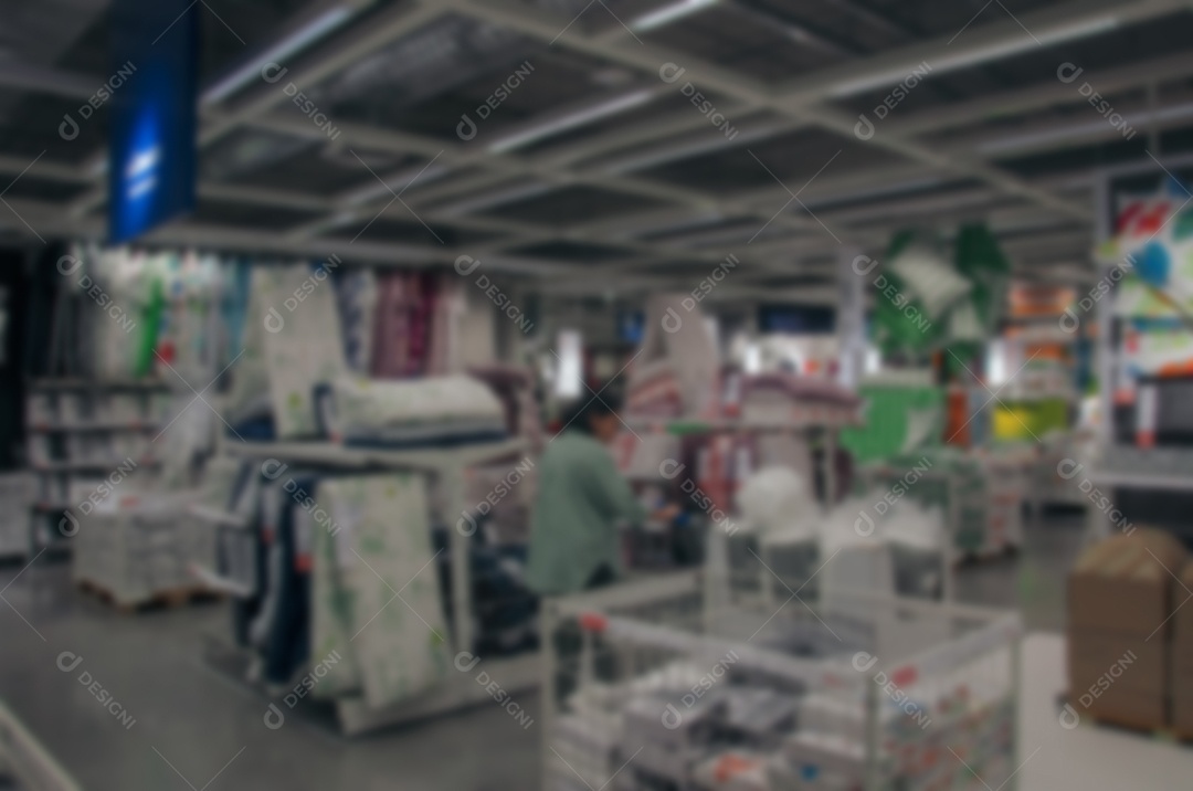 Loja de desfoque de decoração para casa é uma imagem de fundo.