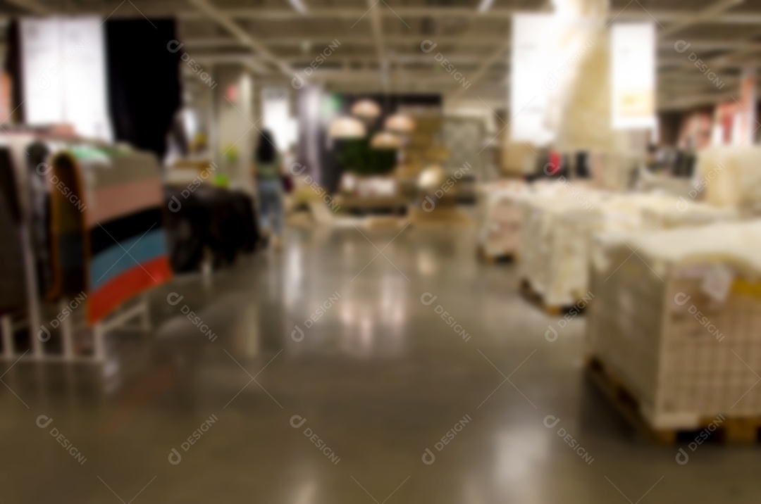 Loja de desfoque de decoração para casa é uma imagem de fundo.