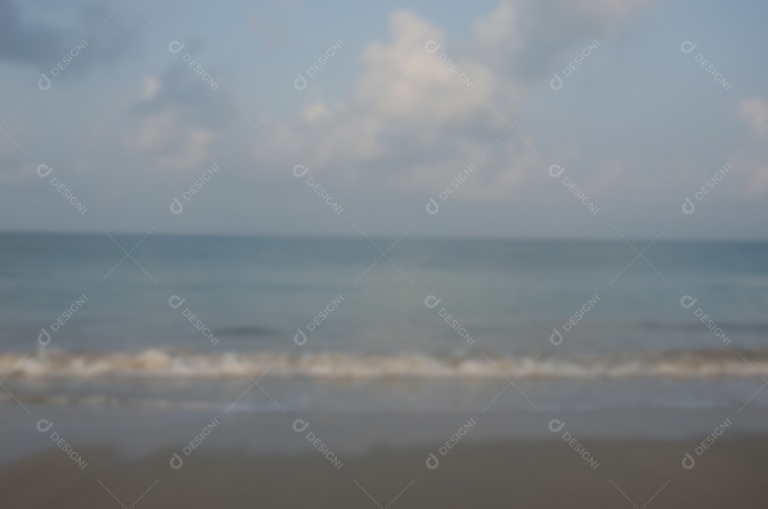 Borre o fundo abstrato da praia e do mar.