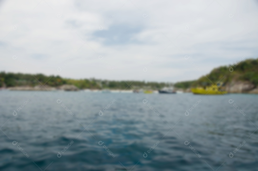 Borre o fundo abstrato da praia e do mar.