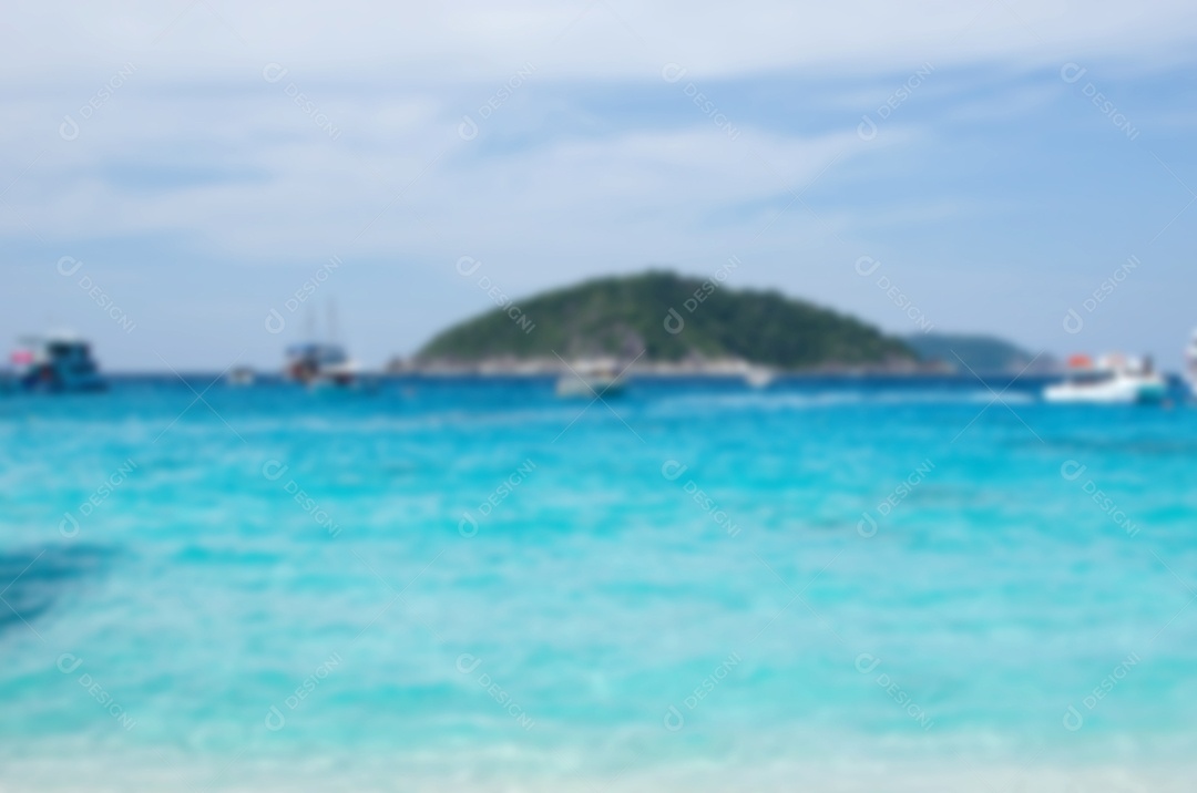 Borre o fundo abstrato da praia e do mar. Copie o espaço. pode ser usado para exibição.