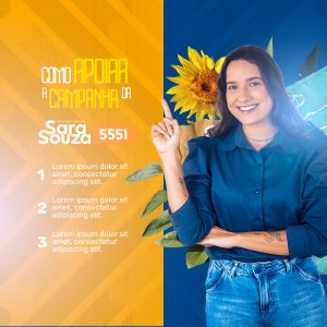 Social Media Política Como Apoiar a Campanha da Deputada? Sociais PSD Editável