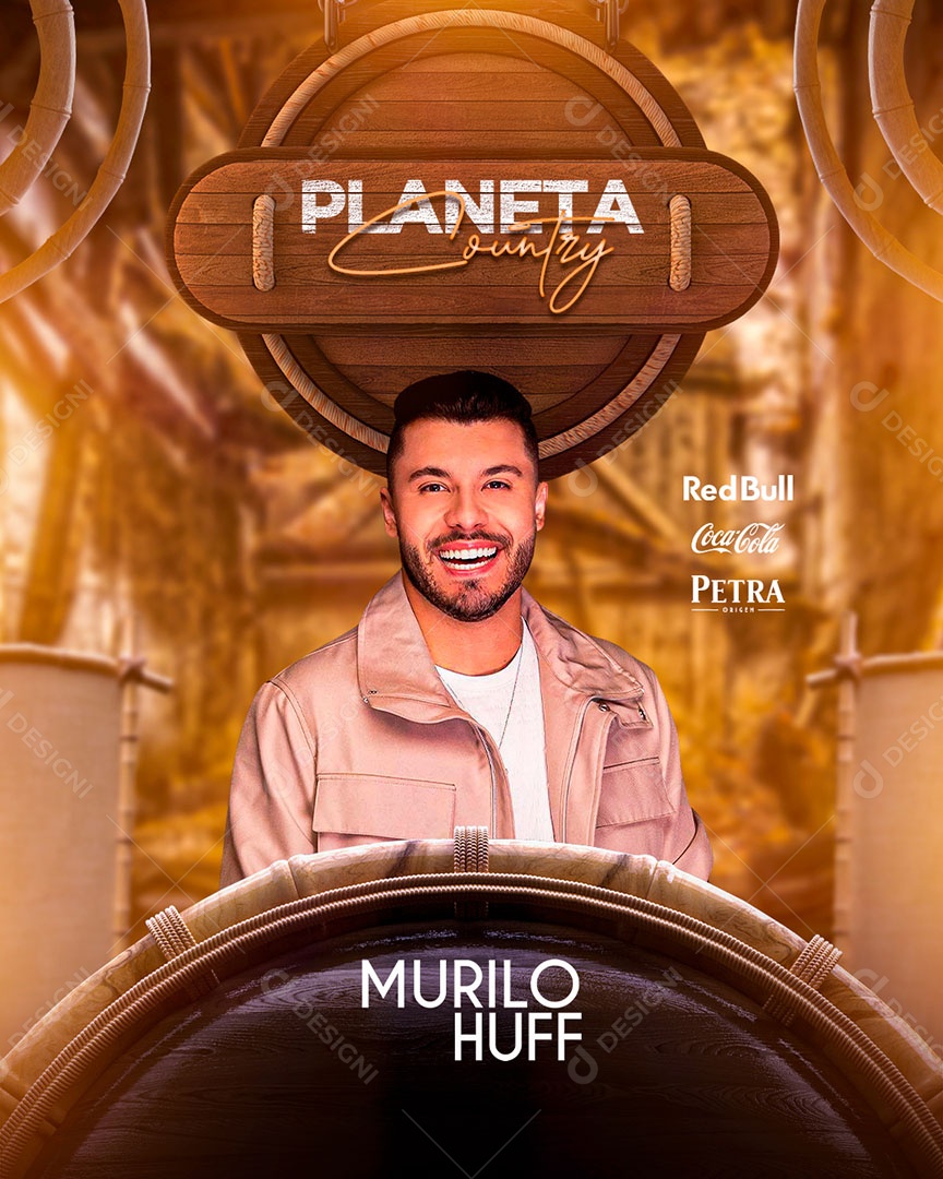 Flyer Show Murilo Huff Social Media PSD Editável