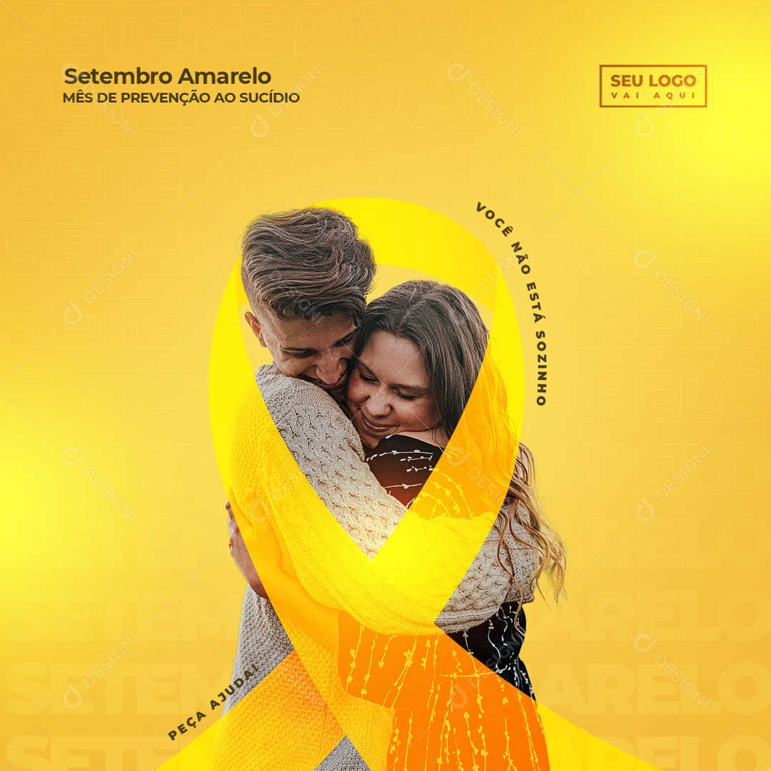 Setembro Amarelo Data Comemorativa Social Media PSD Editável