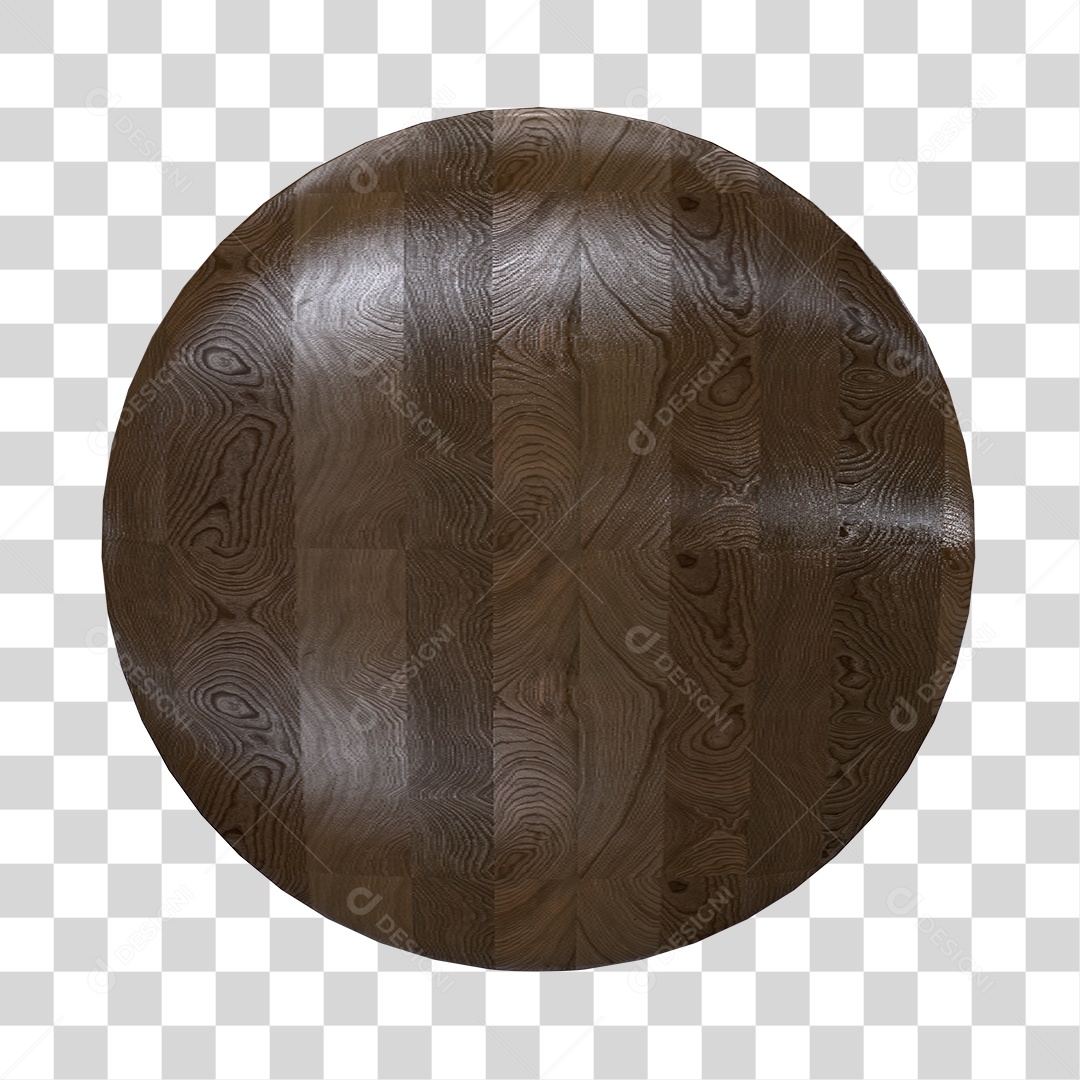 Placa de Madeira Redonda Sem Fundo PNG Transparente