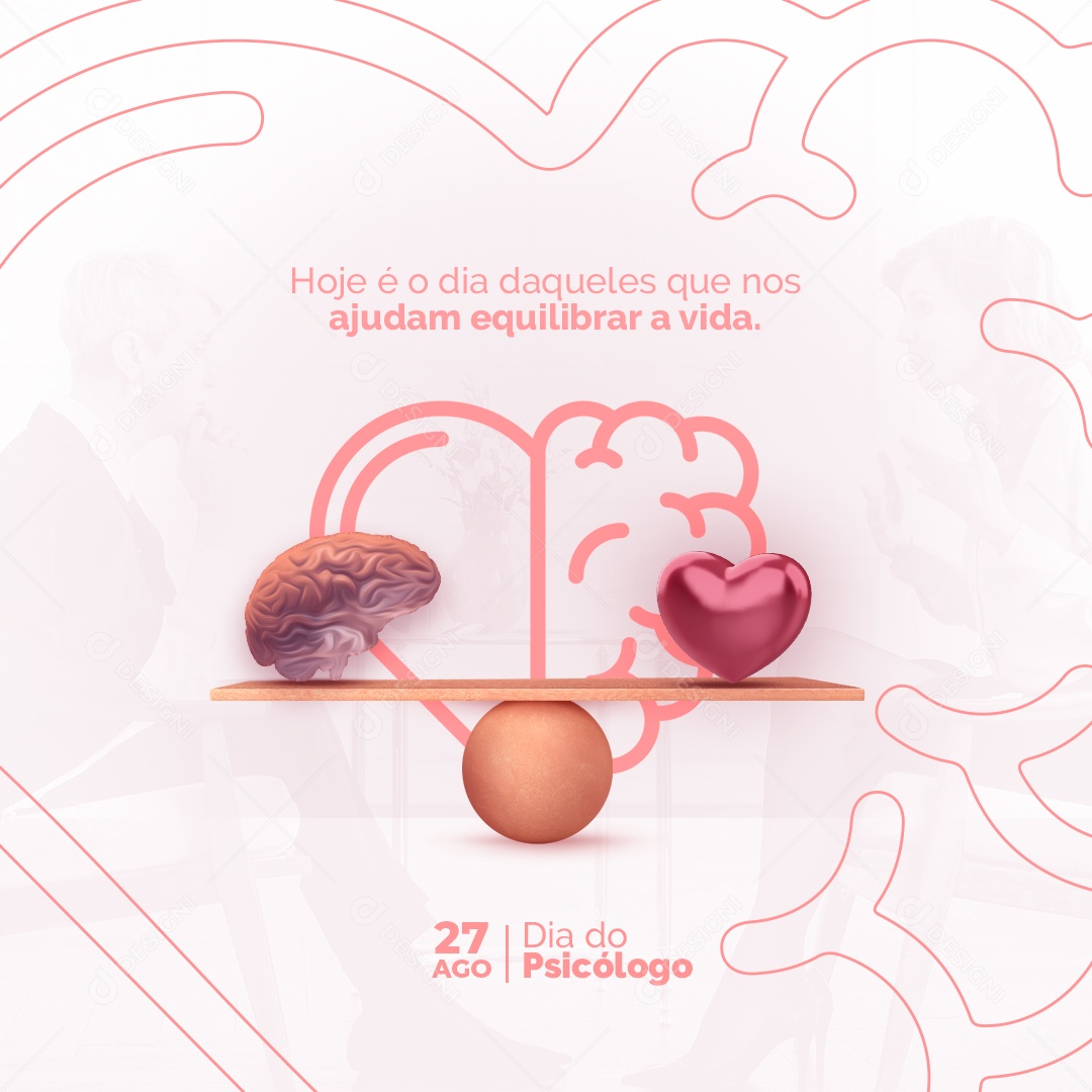Social Media Feliz Dia do Psicólogo 27 de Agosto PSD Editável