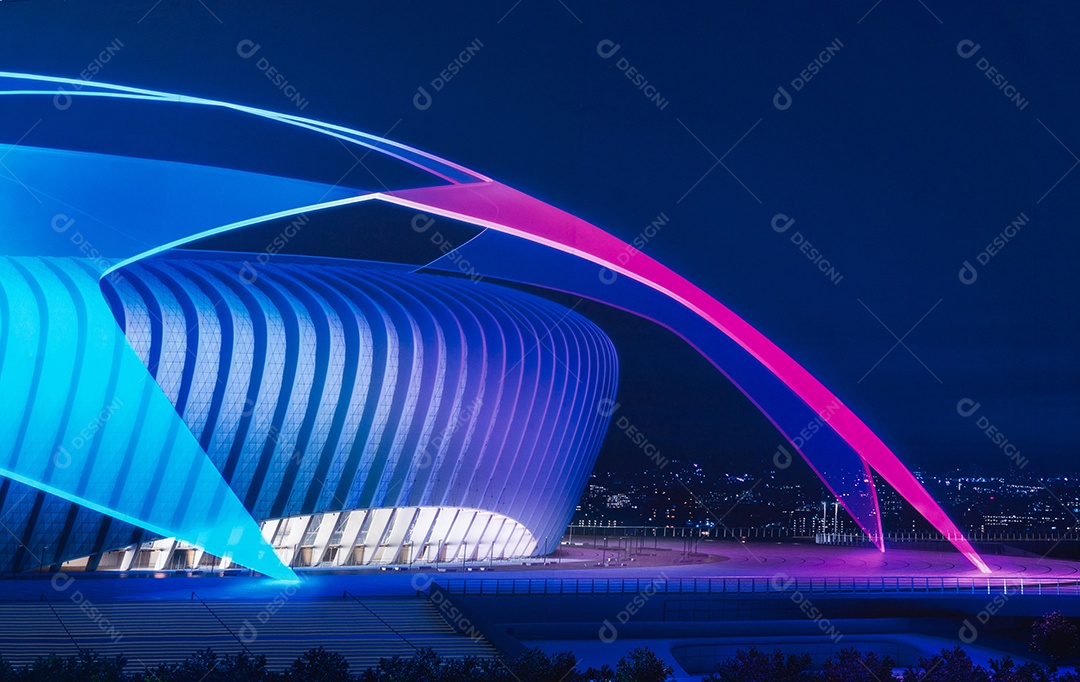 Vista do cartaz na parede do estádio Dragão no porto.