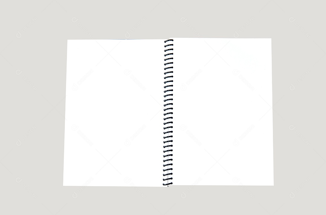 Um livro, caderno Isolamento de um fundo branco