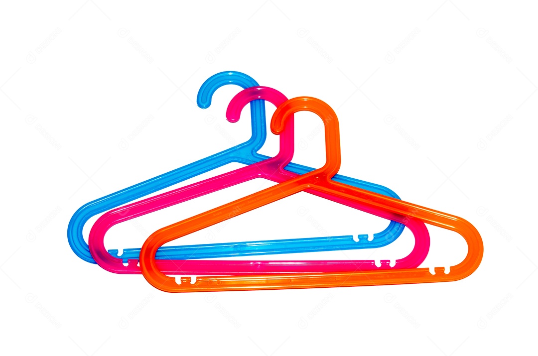 isolamento de cabide de um fundo branco