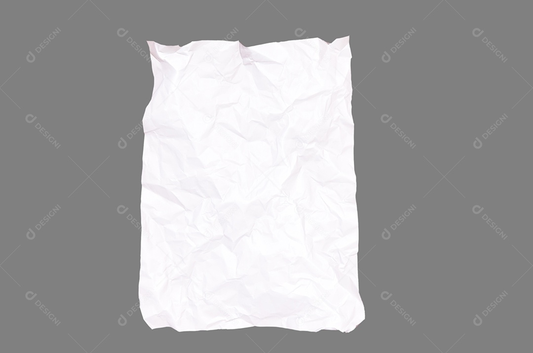 papel branco amassado