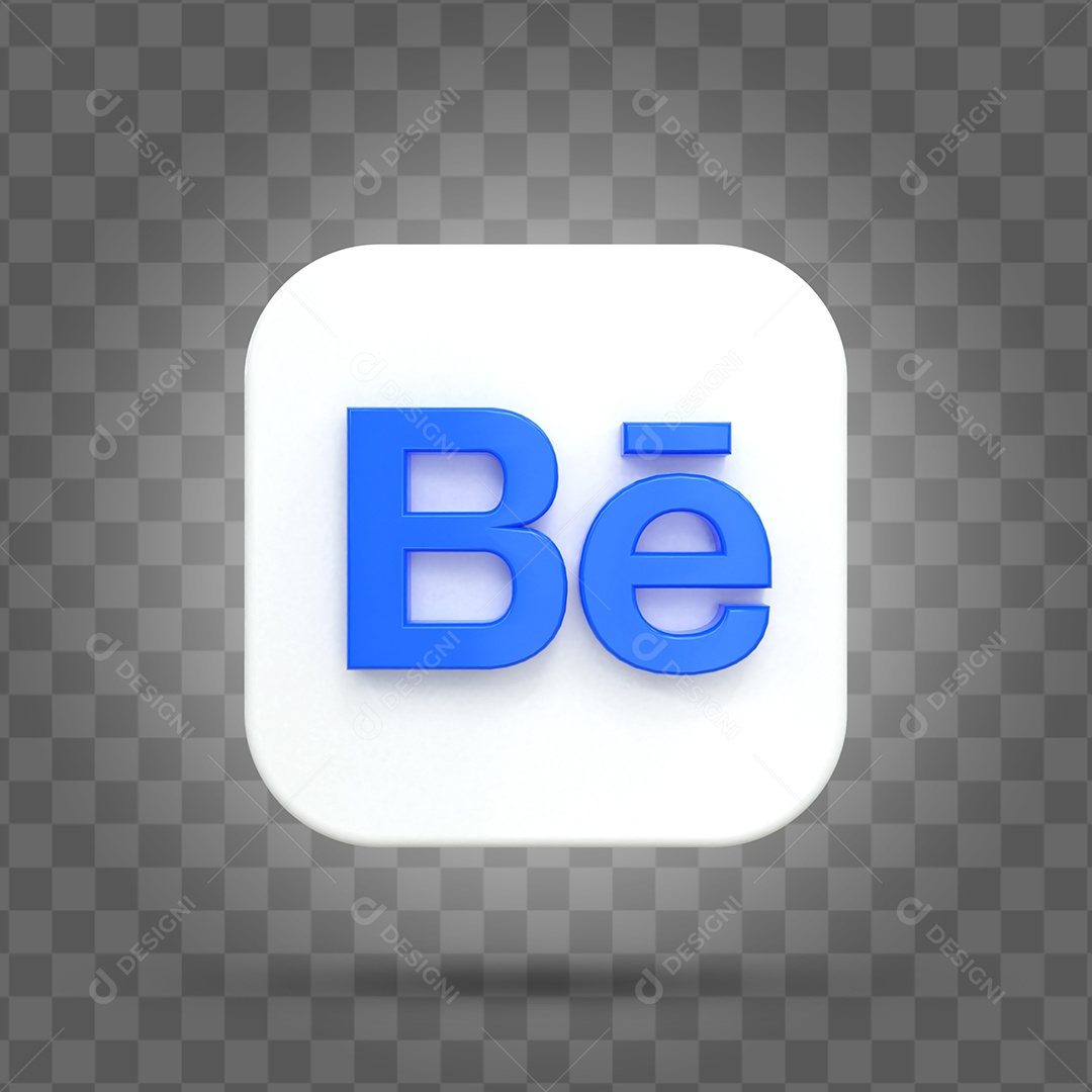 Behance 3D Elemento Para Composição PSD