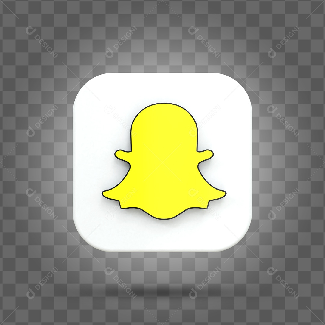 Snapchat Elemento 3D Para Composição PSD