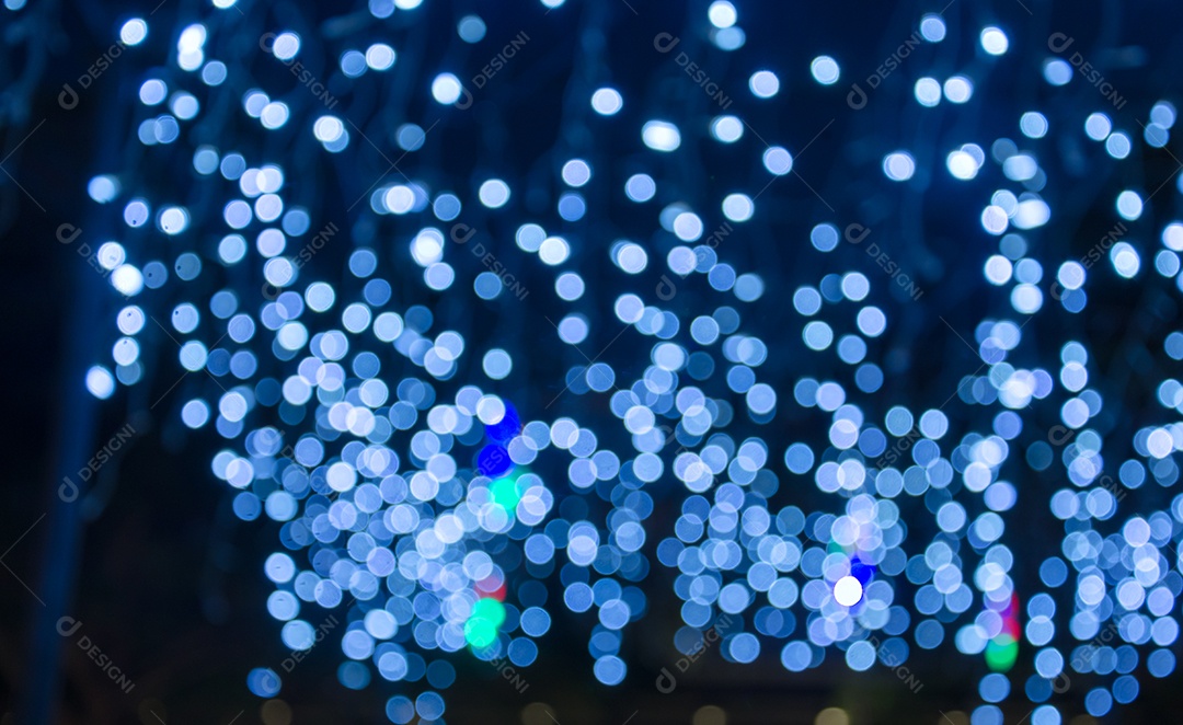 Fundos claros abstratos de bokeh azul.