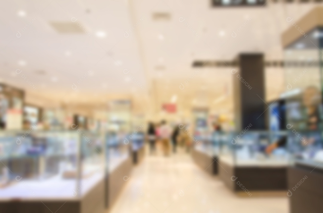 Abstrato borrão shopping e interior da loja de varejo para plano de fundo
