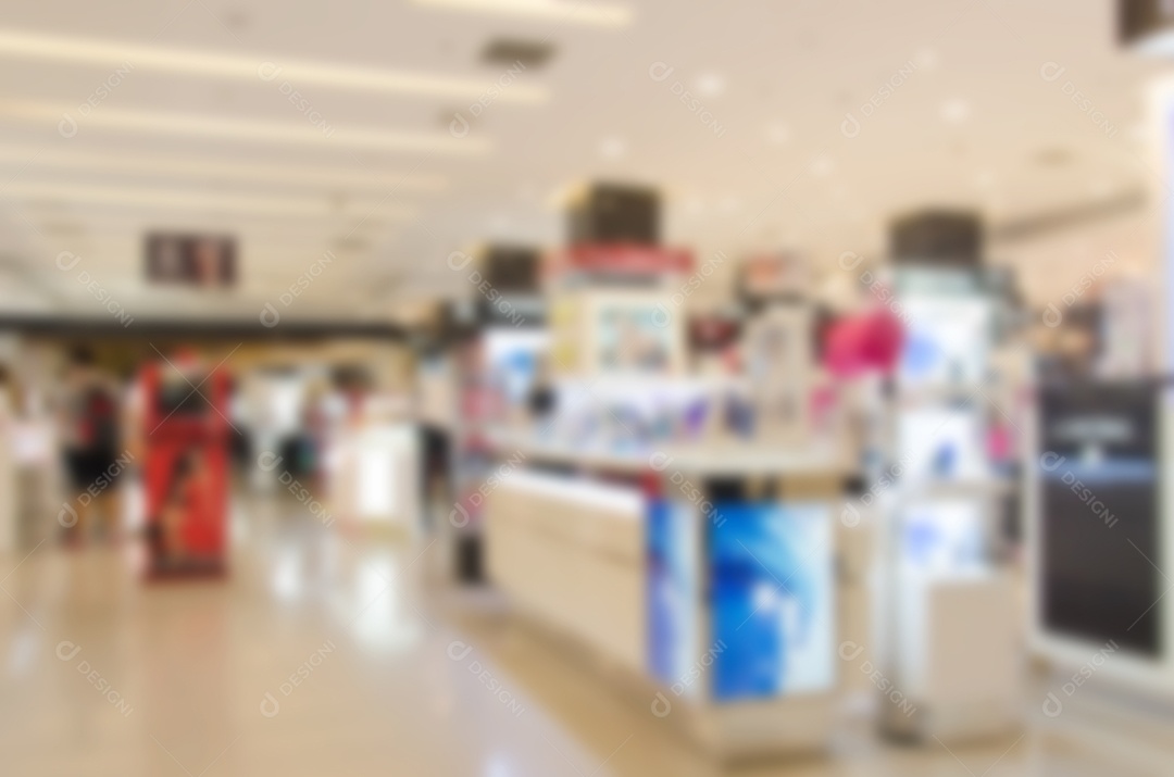 Abstrato borrão shopping e interior da loja de varejo para plano de fundo