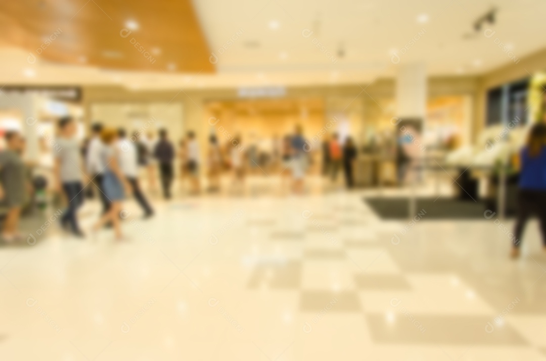 Abstrato borrão shopping e interior da loja de varejo para plano de fundo