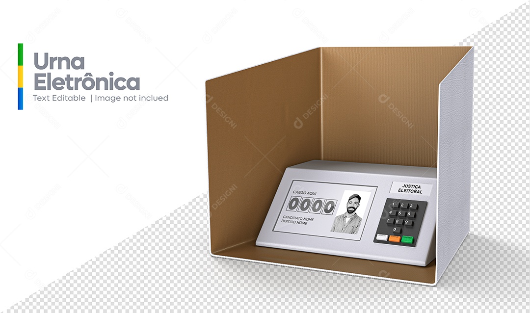 Voting Machine Mockup Editable PSD