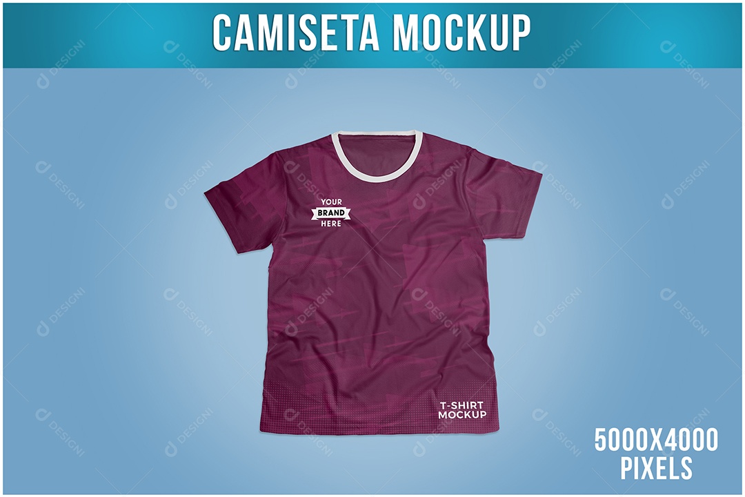 Camiseta Mockup Vista de Frente PSD