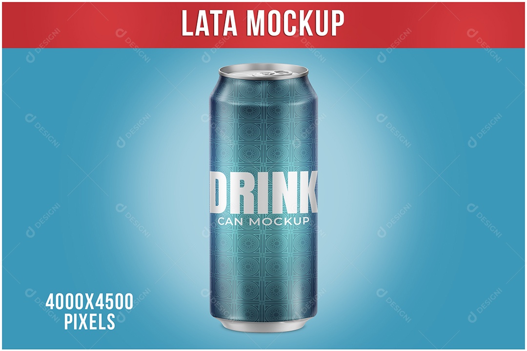 Lata Mockup Bebida PSD 473ML