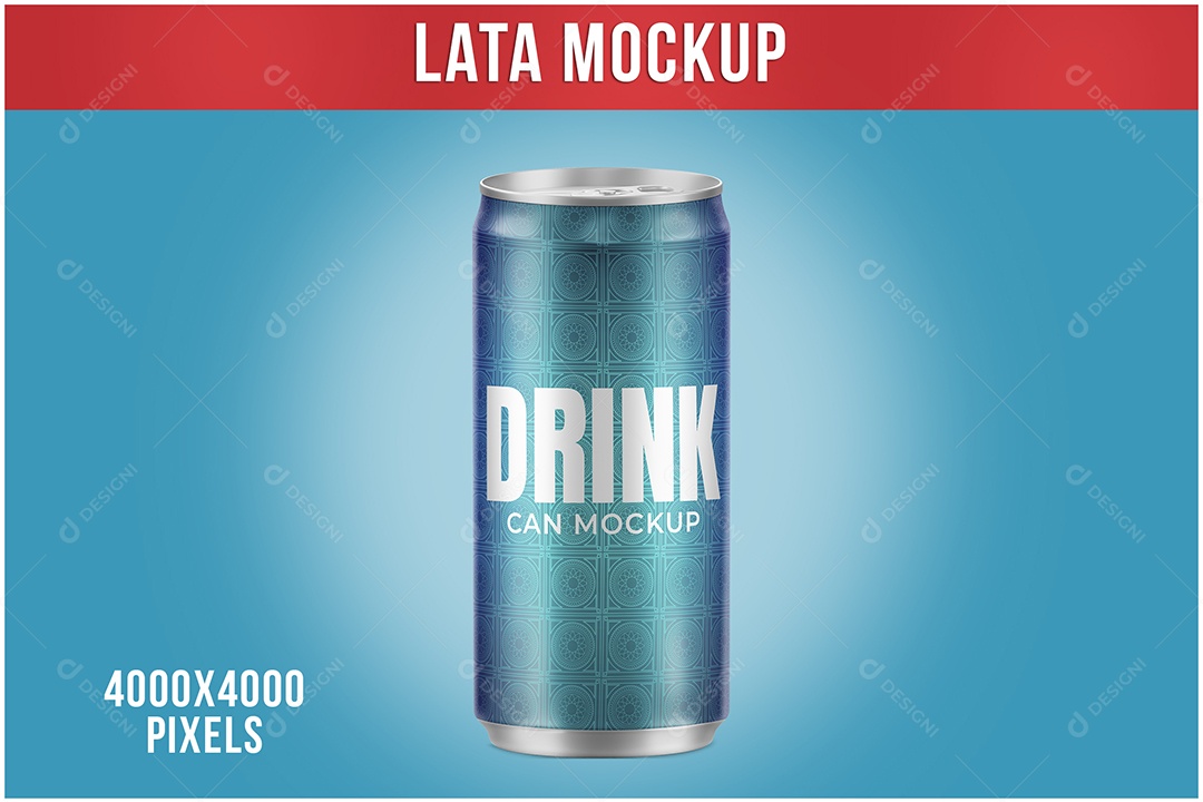 Lata Mockup Red Bull PSD 220ML