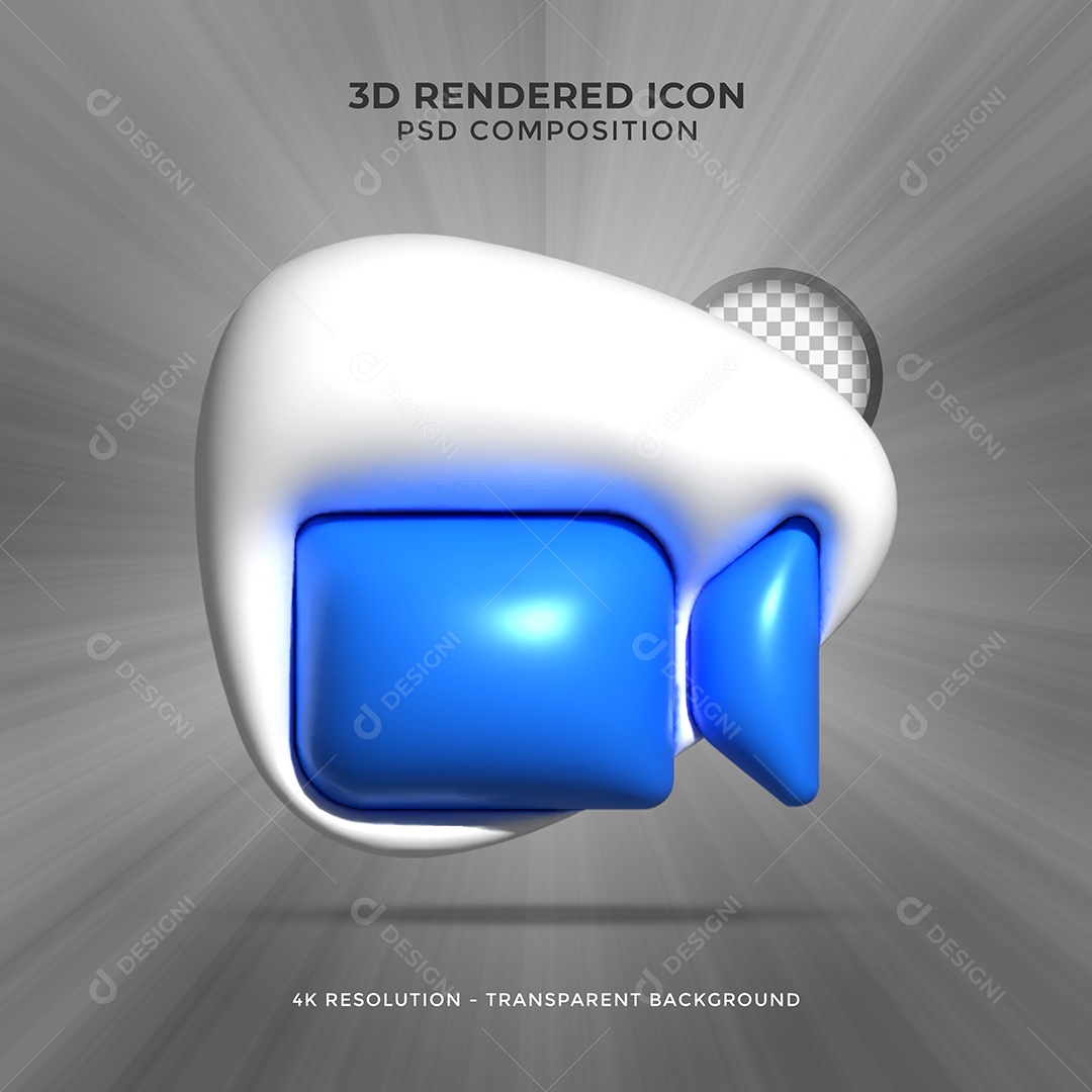 Zoom Elemento 3D Para Composição PSD