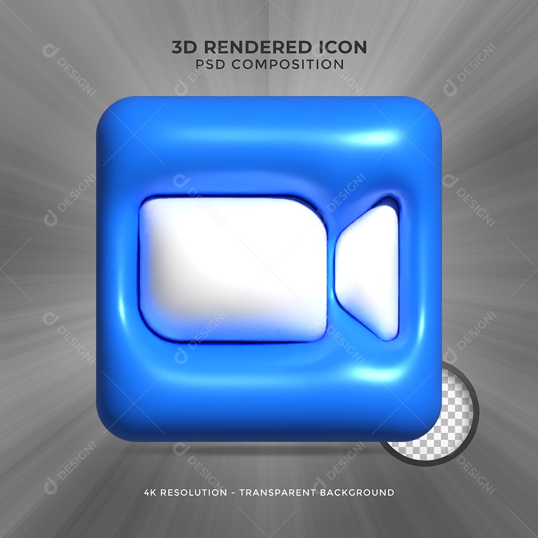 Zoom Elemento 3D Para Composição PSD
