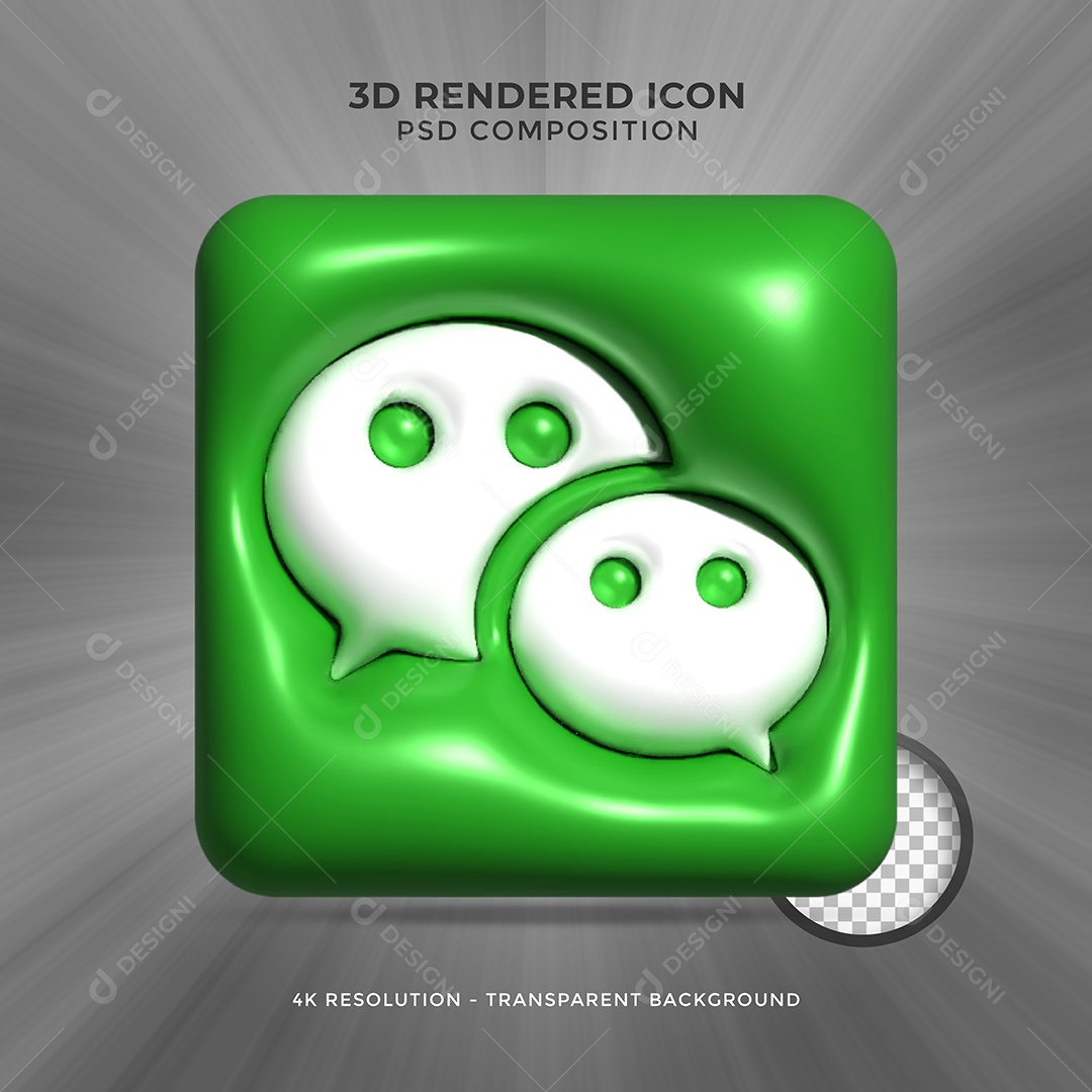 Line Verde Elemento 3D Para Composição PSD